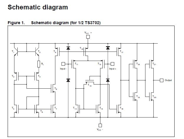 TS3702IDT Schematic diagram