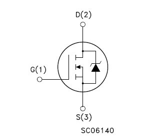 STP11NM60N Internal schematic diagram