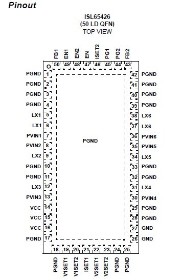 ISL65426HRZ Functional Block Diagram