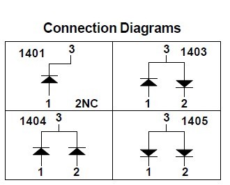 MMBD1403 Connection Diagrams