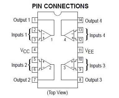 MC33272APG pin connections