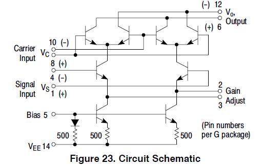 MC1496P circuit schematic