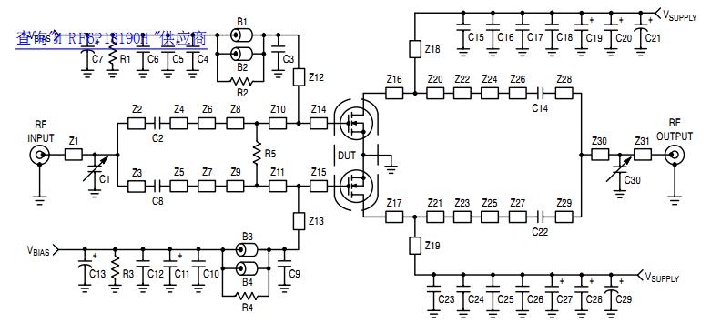 MRF6P18190H test circuit