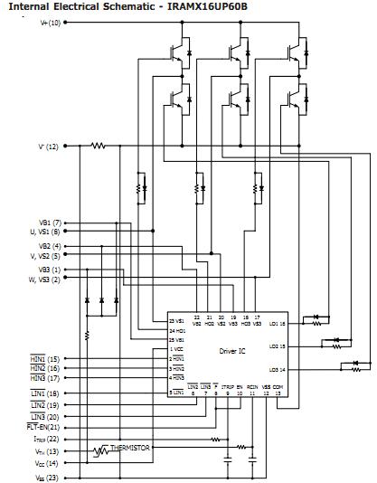 IRAMX16UP60B-2 Internal Electrical Schematic