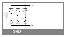 SKD31/16 internal diagram