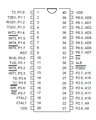 W77E058A40PL diagram