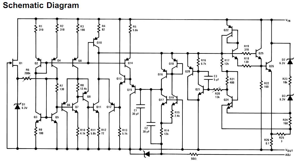 LM317HVK schematic diagram