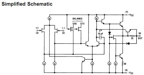 LF356BN simplified schematic