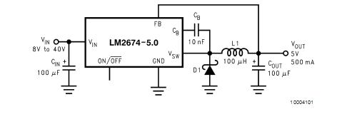 LM2674M-5.0 circuit diagram