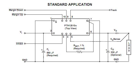 PTH12010WAH standard applications