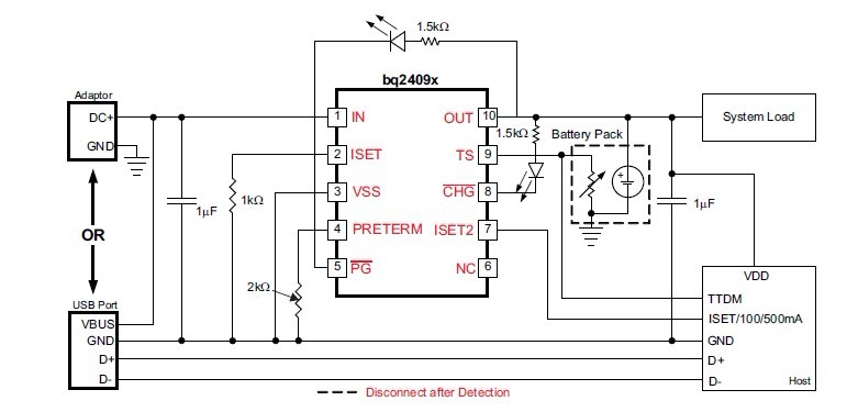 BQ24090DGQ circuit diagram