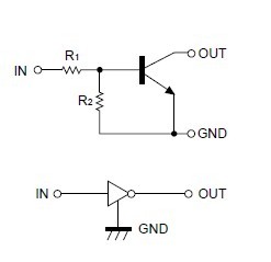 DTC144EUA Equivalent circuit