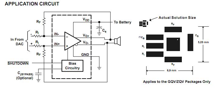 TPA6203A1DGNR application circuit