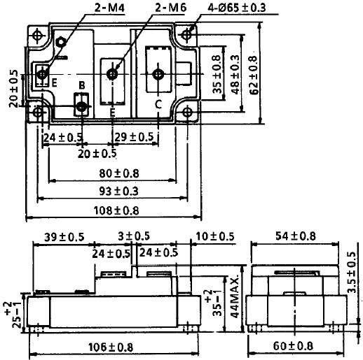 MG50J6ES53 dimensions