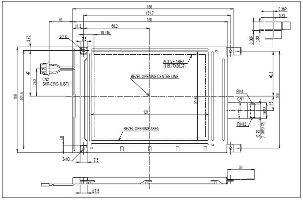 LM32019T Outline Dimensions