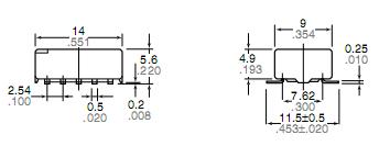 TQ2SADC4.5V package dimensions