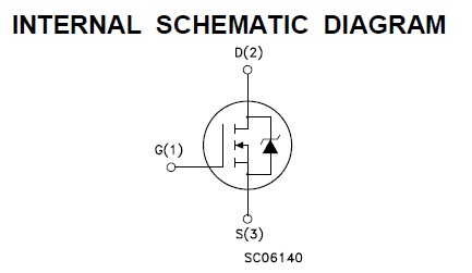 STW20NA50 INTERNAL SCHEMATIC DIAGRAM