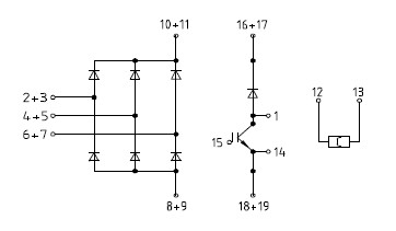 DDB6U134N16RR diagram