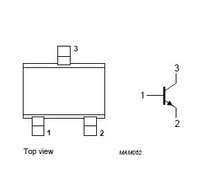 BC850BW Simplified outline diagram