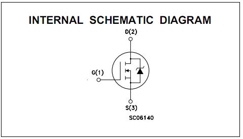 P60N06 internal schematic diagram
