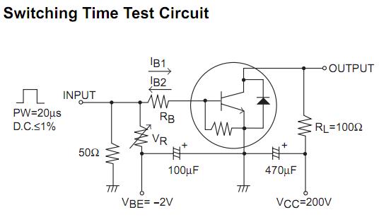 2SD2627 test circuit