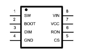 LM3402HVMRX+ Connection Diagrams