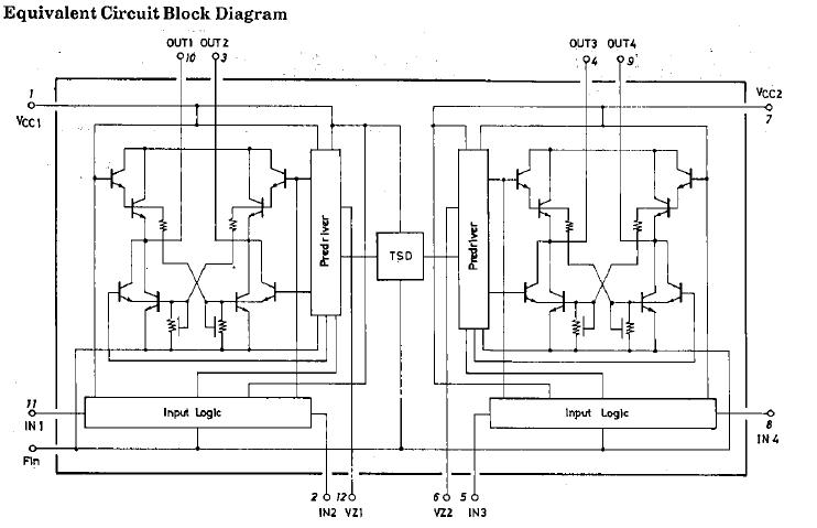 LB1648 equivalent circuit block diagram