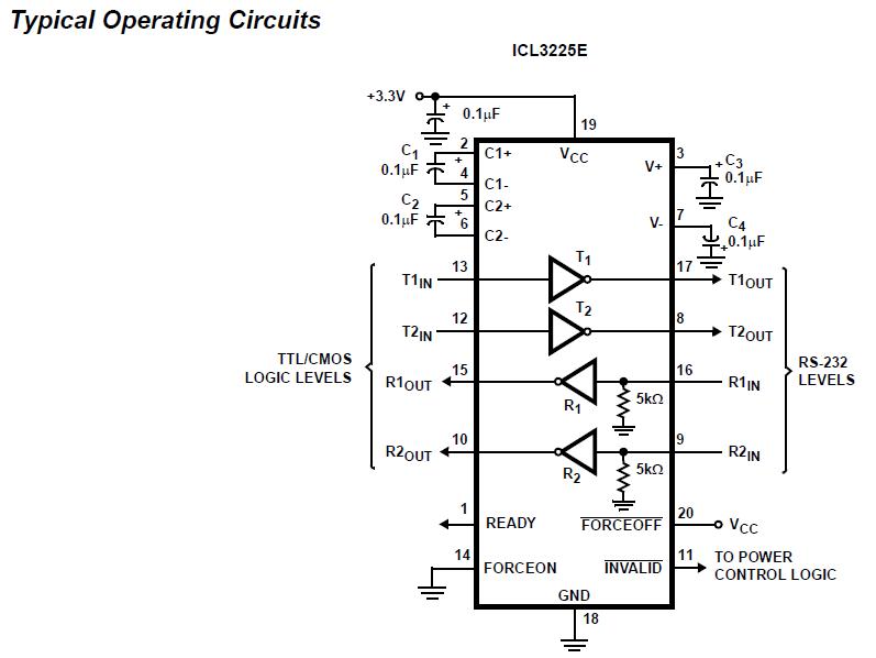 ICL3225EIAZ Typical Operating Circuits