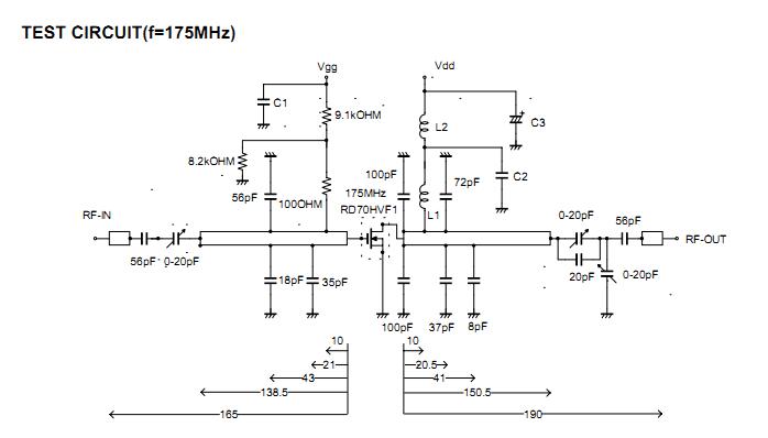 RD70HVF1 test circuit