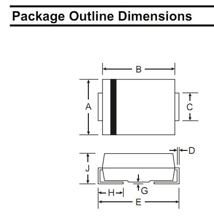 S3A-13-F package outline dimensions