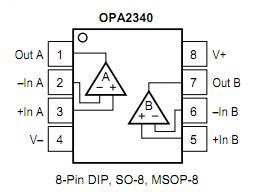 OPA2340PAG4 block diagram