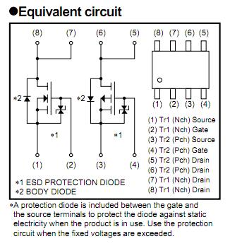 SP8M4 equivalent circuit