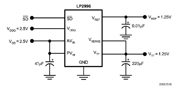 LP2996MR/NOPB diagram