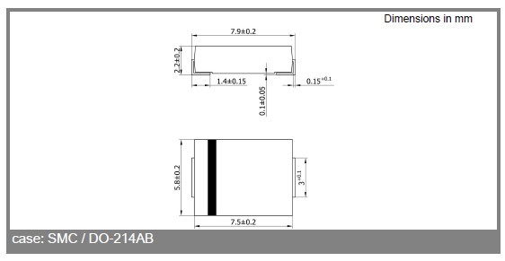 SAF82538H-10 dimensions