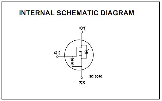 P11NK40Z internal schematic diagram