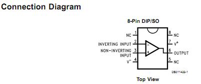 LMC6061 connection diagram