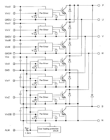 7MBP100RA120-05 block diagram
