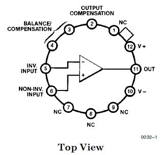 ELH0032G/883B Connection Diagram