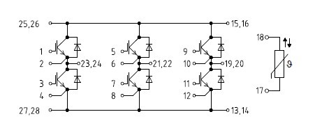FS75R12KT3 circuit diagram