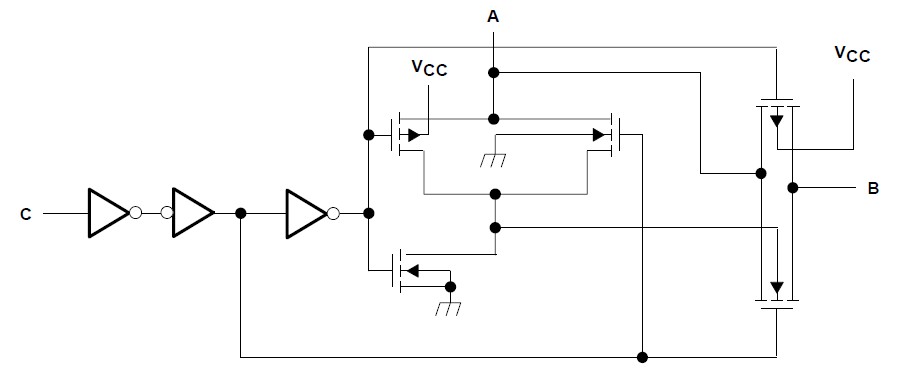 SN74HC4066DBLE diagram