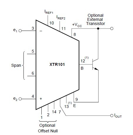 XTR101AP logic diagram