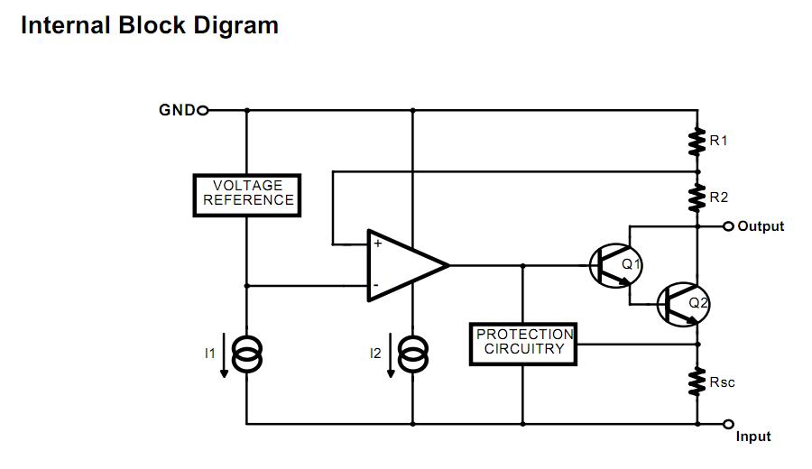 KA7918 internal block diagram