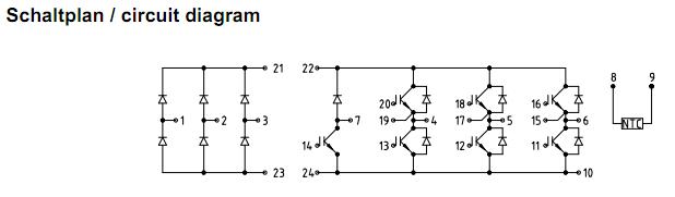 FP40R12KT3 circuit diagram