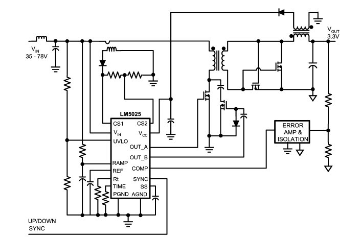 LM5025MTC+ Typical Application Circuit