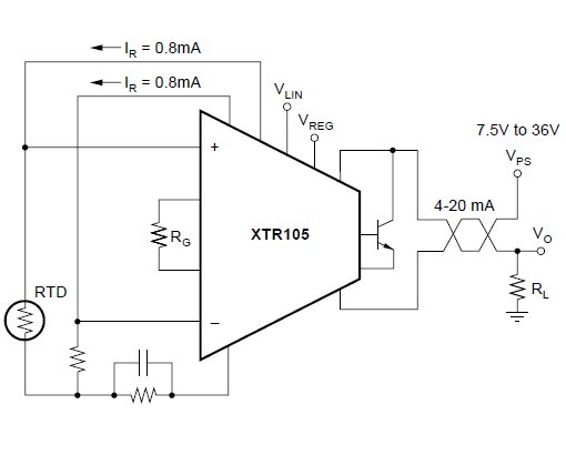 XTR105UA circuit