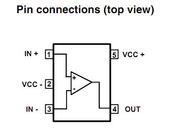 LMV331ILT pin configuration