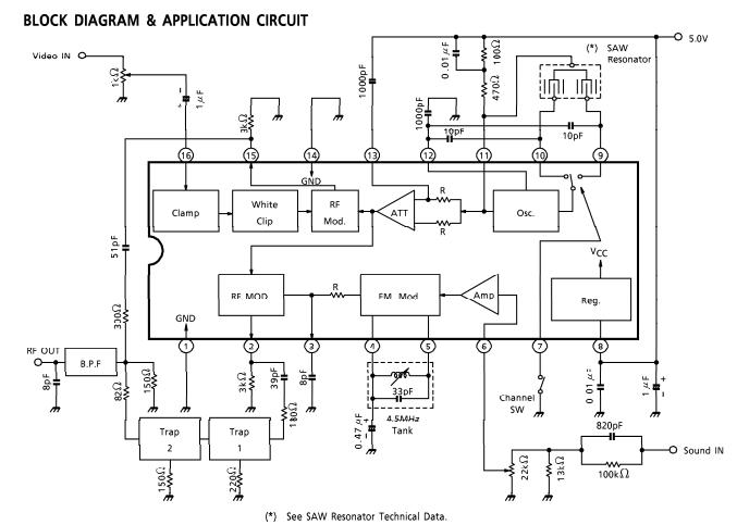 TA8637BF block diagram