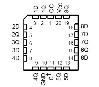 SN54LS374J block diagram