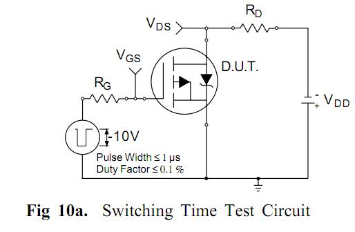 JANTX2N6806 test circuit