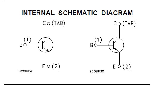 2N3055 internal schematic diagram